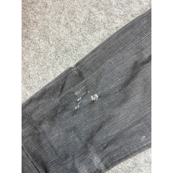 Vintage Y2K Evisu Straight Jeans Mens 34 Gray Denim Faded Hip Hop Baggy Relaxed - Picture 2 of 7